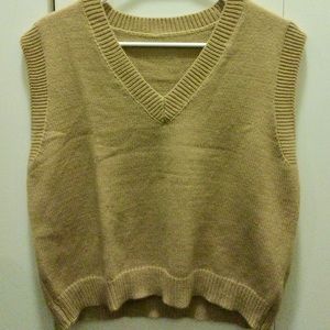 V-neck Knit Top/Sweater Vest
